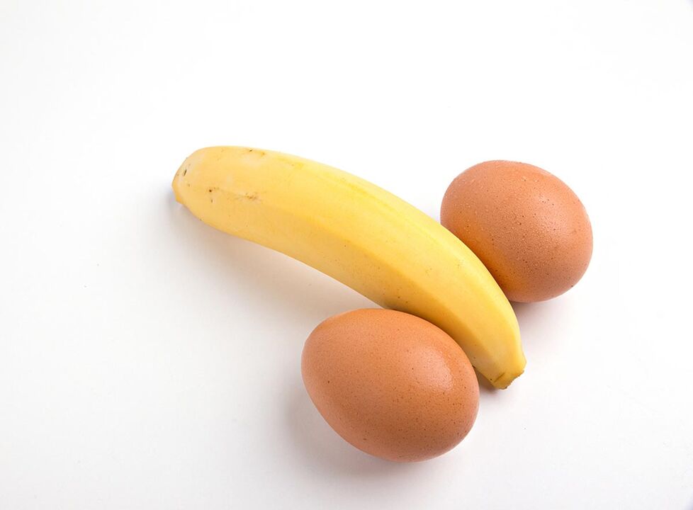 kuřecí vejce a banán pro zvýšení potence