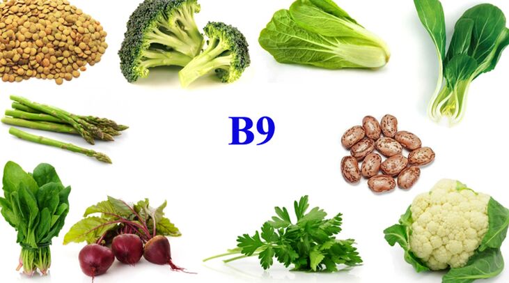 vitamin B9 v produktech pro potenci